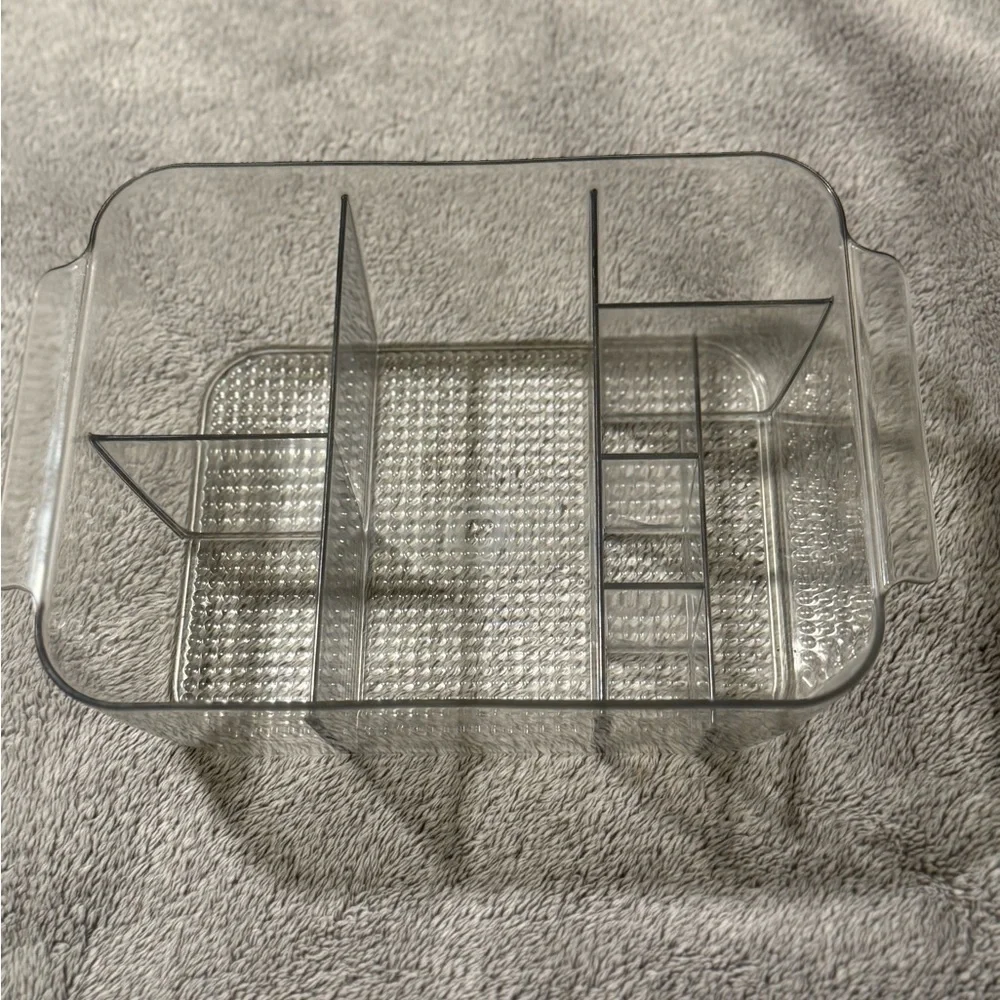 Clear Plastic Organizer with Dividers